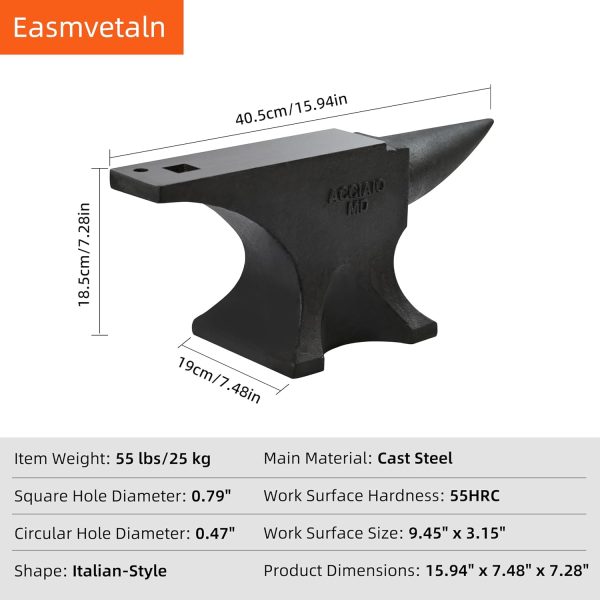 Cast Steel Anvil Easmvetaln Forging Tool Metalworking-5