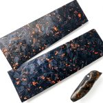 TEAMWILL Carbon Fiber Knife Scales 2PCS Black Industrial-0