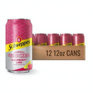 Schweppes Raspberry Seltzer Water Refreshing Healthy Choice-0