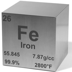 Pure Iron Cube 1 Inch Aluminum Science Gift Collectors-0