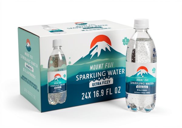 IRIS USA Sparkling Water Mount Fuji Natural Minerals 24 Pack-0