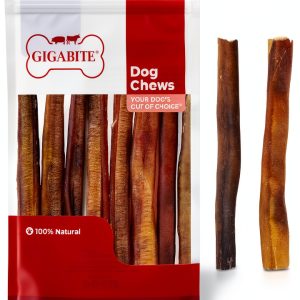Bully Sticks All Natural Dog Chews Best Pet Supplies 6" Half cut 1 lb-0