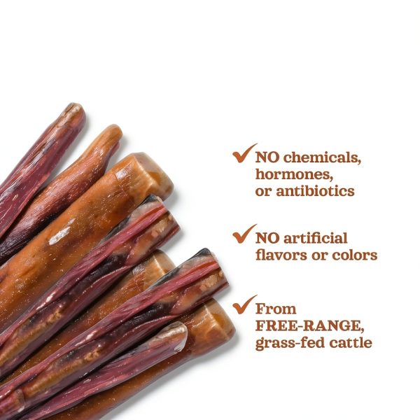 Natural Farm Power Bully Sticks 6" 5-Pack Beef Cheek Wrapped in Pizzle-5