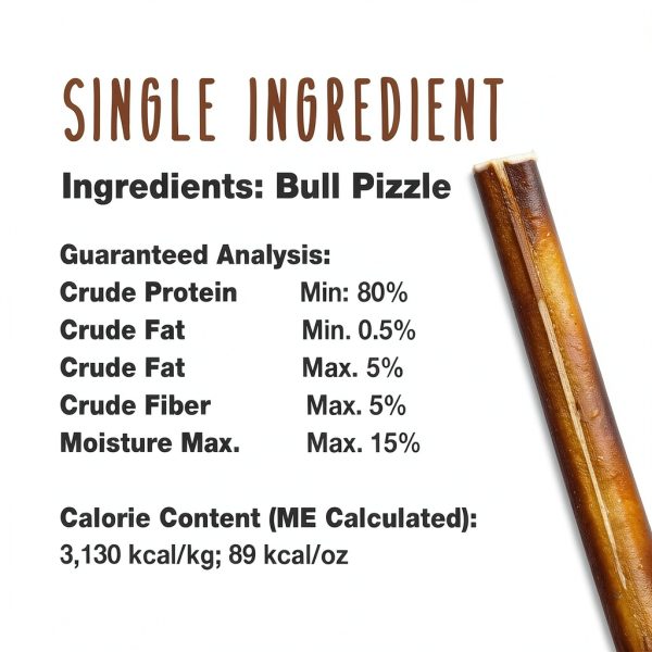 Cadet Bully Sticks Small Dogs – Natural Beef Pizzle High Protein 12 oz-3